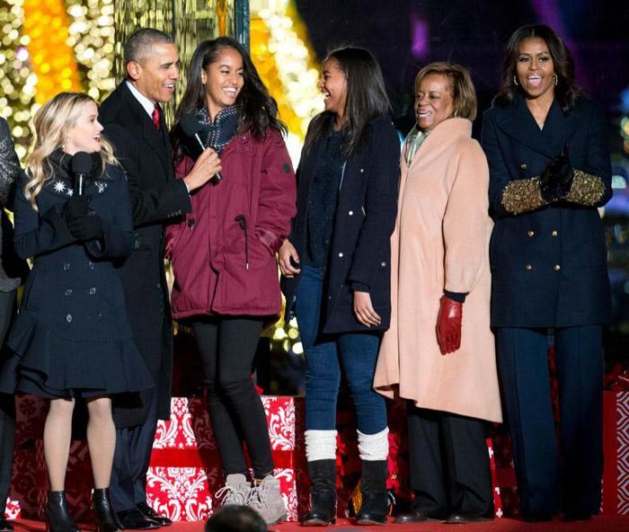 جدیدترین عکس دختر های باراک اوباما در جشن کریسمس 2016 یزد بلاگ 