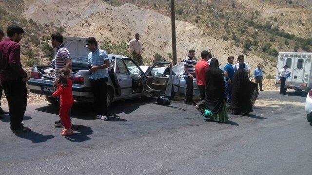 2 کشته و 9 مصدوم طی دو تصادف در محور یاسوج-شیراز