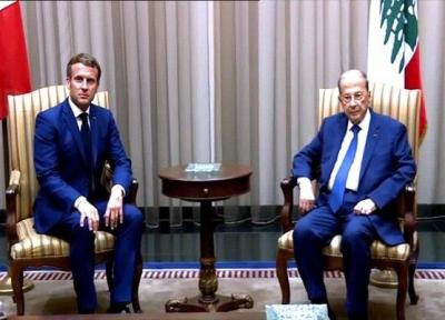 ماکرون با رئیس جمهور لبنان تلفنی مصاحبه کرد