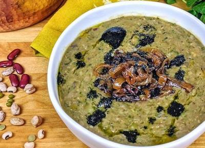 طرز تهیه آش شله قلمکار نذری کشدار و فوق العاده خوشمزه