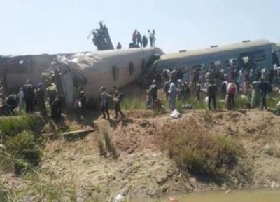 (ویدئو) ده ها کشته و زخمی در برخورد دو قطار در مصر