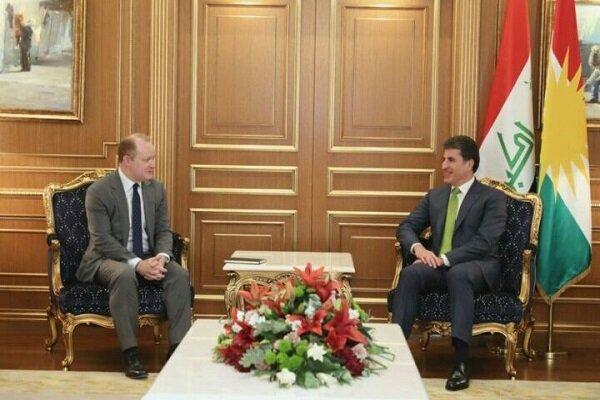 رایزنی رئیس اقلیم کردستان عراق با مقام آمریکایی